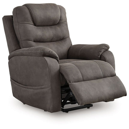 Snowfield - Gunmetal - Power Lift Recliner Signature Design by Ashley® 