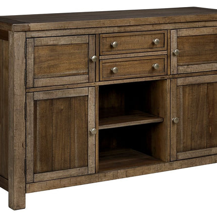 Moriville - Grayish Brown - Dining Room Server Ashley Furniture 