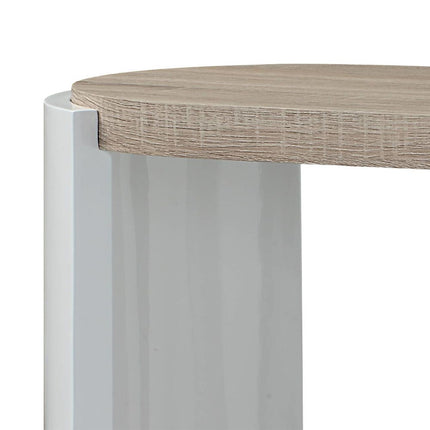 Zoma - Sofa Table - Oak & White High ACME 