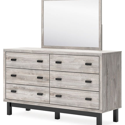 Vessalli - Gray - Dresser And Mirror Signature Design by Ashley® 