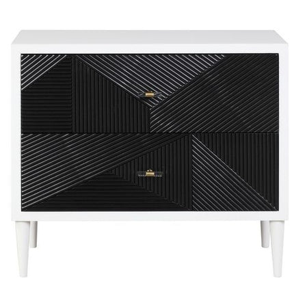 Dubni - Accent Table - White & Black Finish ACME 