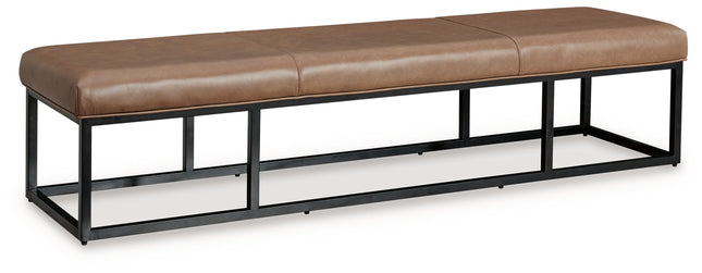 Joston - Caramel - Accent Bench - Tony's Home Furnishings