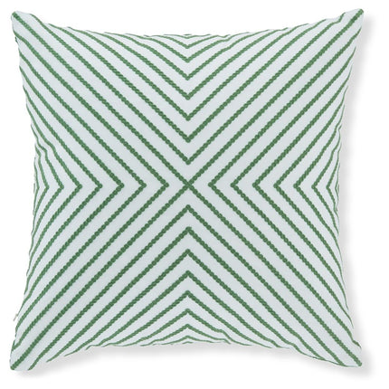 Bellvale - Green / White - Pillow Signature Design by Ashley® 