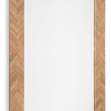 Waylane - Brown - Floor Mirror Signature Design by Ashley® 