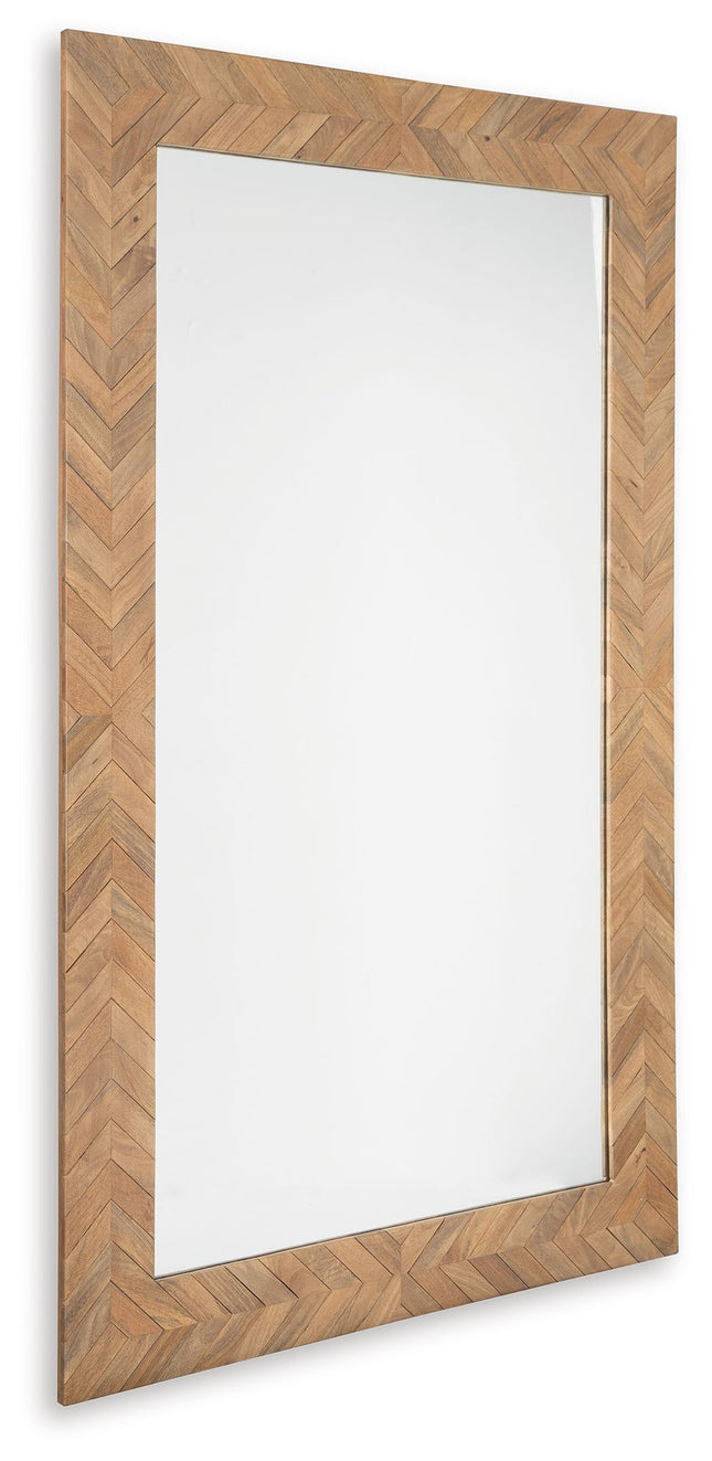 Waylane - Brown - Floor Mirror Signature Design by Ashley® 