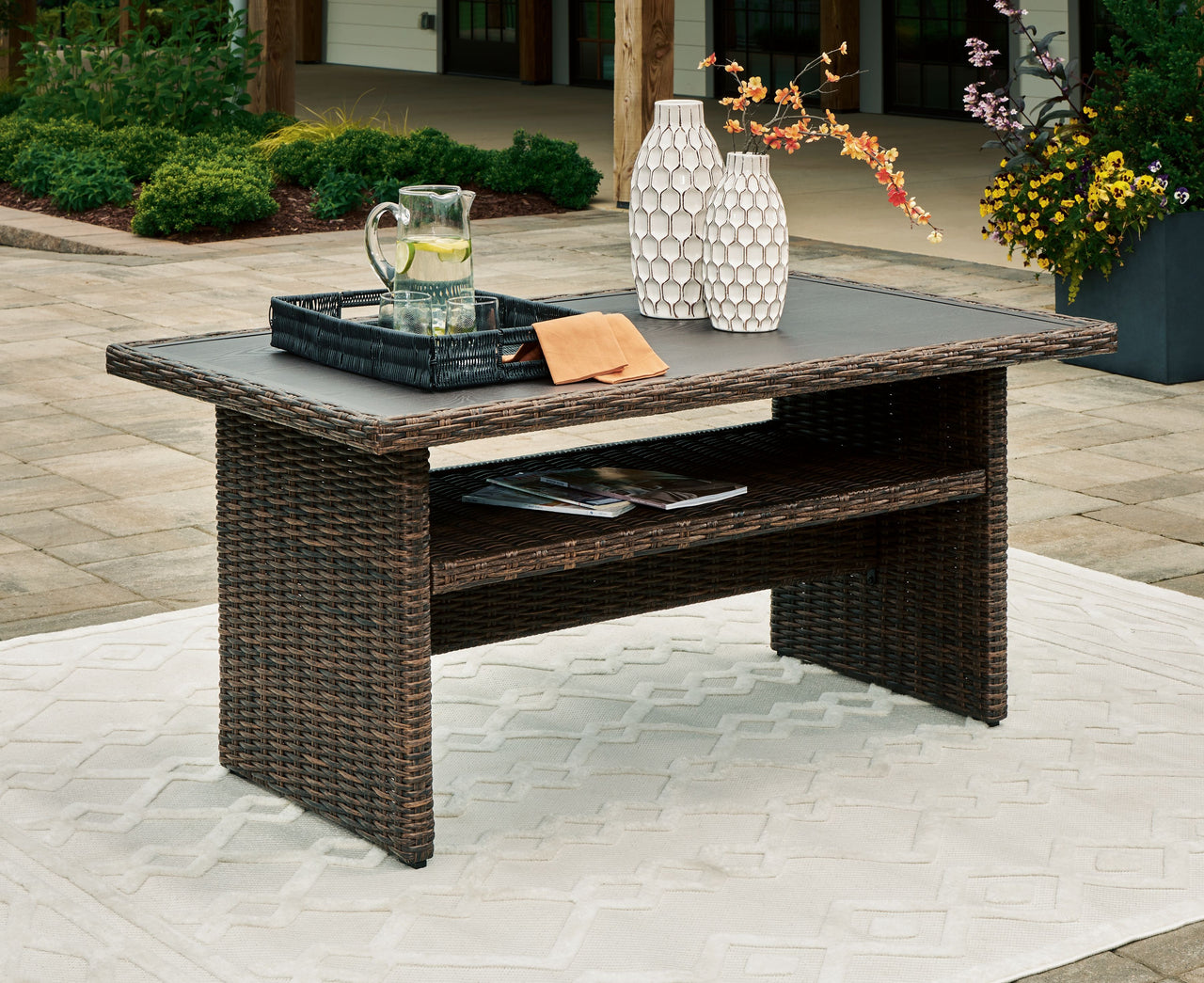 Brook Ranch - Brown - Rect Multi-use Table - Tony's Home Furnishings