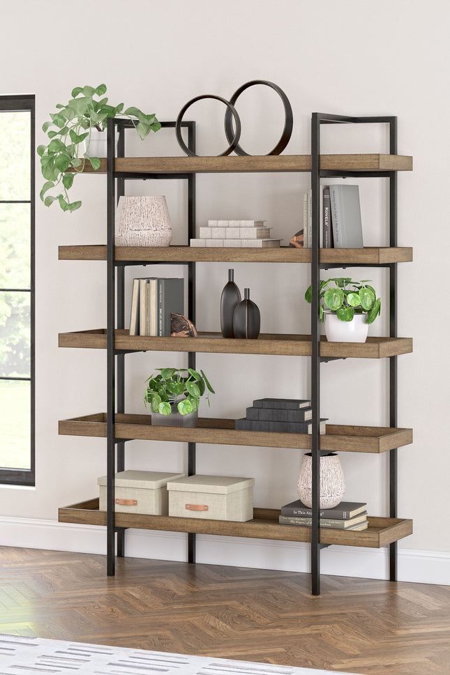 Montia - Light Brown - Bookcase Signature Design by Ashley® 