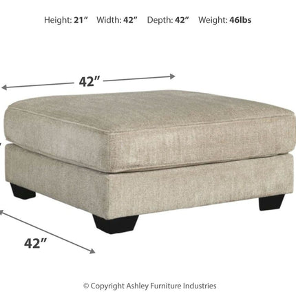 Ardsley - Pewter - Oversized Accent Ottoman Ashley Furniture 