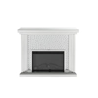 Nysa - Fireplace - Mirrored & Faux Crystals - 40