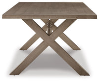 Thumbnail for Beach Front - Beige - Rect Dining Table W/Umb Opt - Tony's Home Furnishings