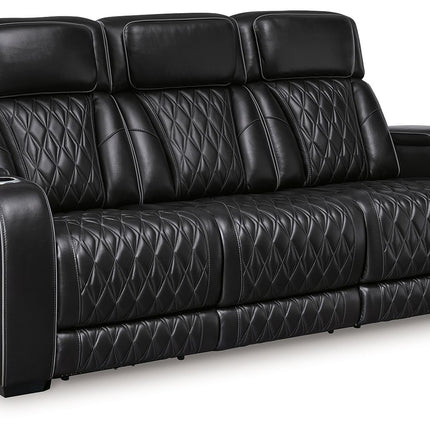 Boyington - Black - 2 Pc. - Power Reclining Sofa And Loveseat Signature Design by Ashley® 