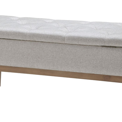 Briarson - Beige / Brown - Storage Bench Ashley Furniture 