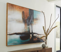 Thumbnail for Brunonia - Teal / Orange / Black - Wall Art - Tony's Home Furnishings