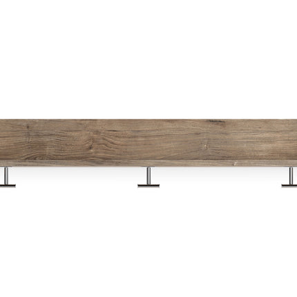 Oliah - Natural - Wall Mounted Coat Rack W/shelf Ashley Furniture 