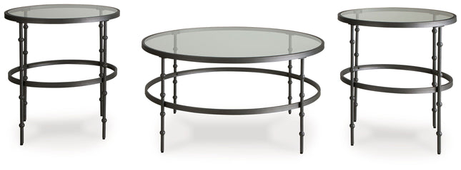 Kellyco - Gunmetal - Occasional Table Set (Set of 3) Signature Design by Ashley® 