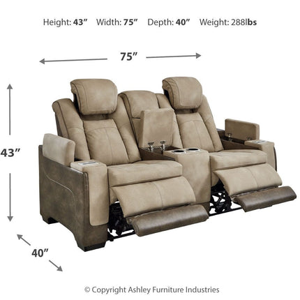 Next-Gen Durapella - Power Reclining Loveseat Signature Design by Ashley® 