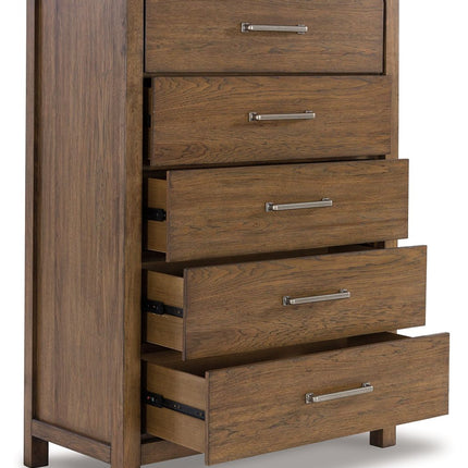 Cabalynn - Light Brown - Five Drawer Chest Signature Design by Ashley® 