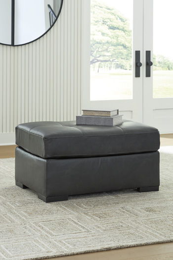 Brindley Pier - Fog - Oversized Accent Ottoman Signature Design by Ashley® 