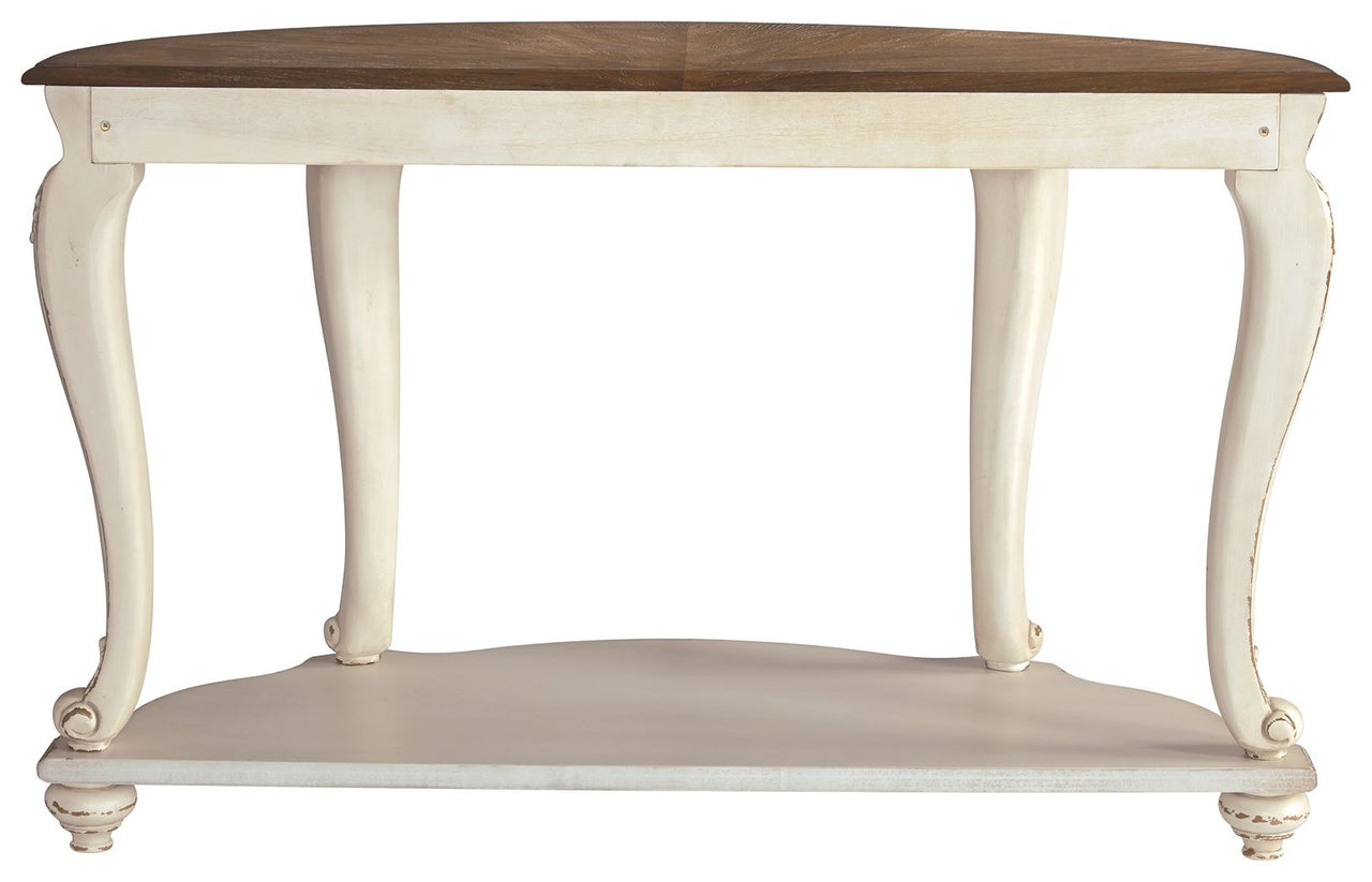 Realyn - White / Brown - Sofa Table - Tony's Home Furnishings