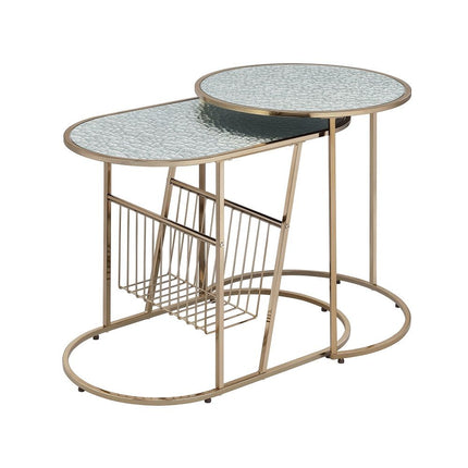 Kesha - Nesting Table Set - Gold ACME 