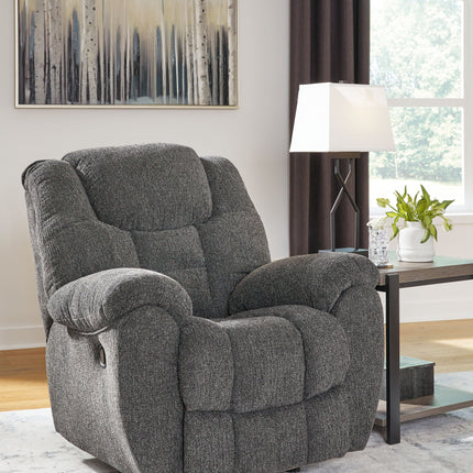 Foreside - Charcoal - Rocker Recliner Signature Design by Ashley® 