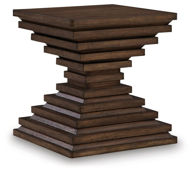 Hannodream - Warm Brown - Square End Table Signature Design by Ashley® 