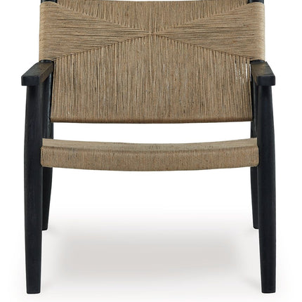 Halfmore - Black / Natural - Accent Chair Signature Design by Ashley® 