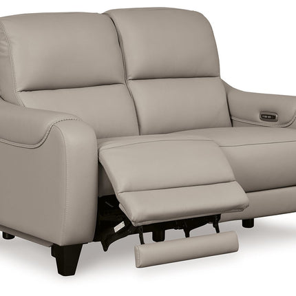 Mercomatic - Power Reclining Loveseat With Adj Headrest Signature Design by Ashley® 