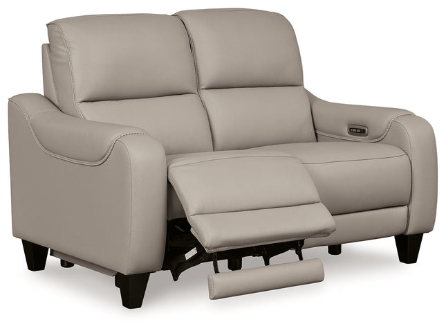 Mercomatic - Power Reclining Loveseat With Adj Headrest Signature Design by Ashley® 