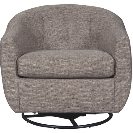 Upshur - Taupe - Swivel Glider Accent Chair Ashley Furniture 