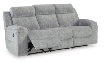 Buntington - Pewter - Reclining Sofa Benchcraft® 