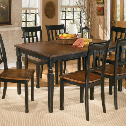 Owingsville - Black / Brown - Rectangular Dining Room Table Signature Design by Ashley® 