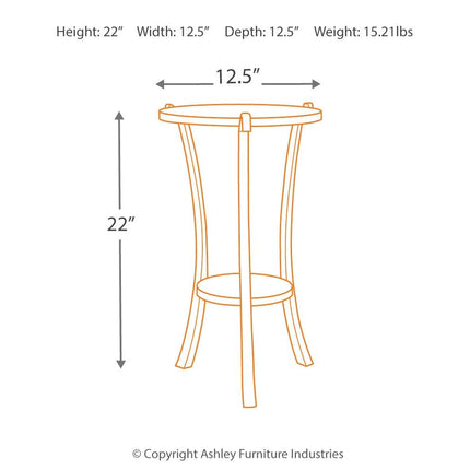 Enderton - White Wash / Pewter - Accent Table Ashley Furniture 