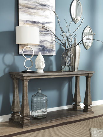 Johnelle - Gray - Sofa Table Ashley Furniture 