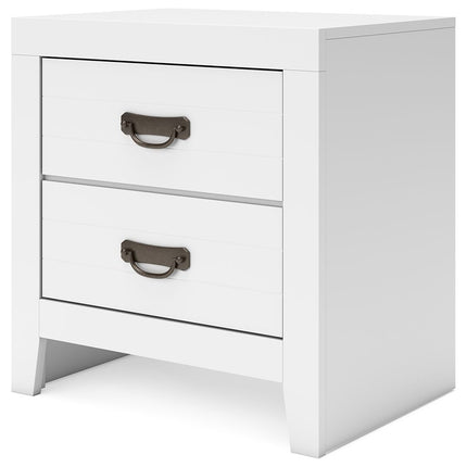 Binterglen - White - Two Drawer Night Stand Signature Design by Ashley® 