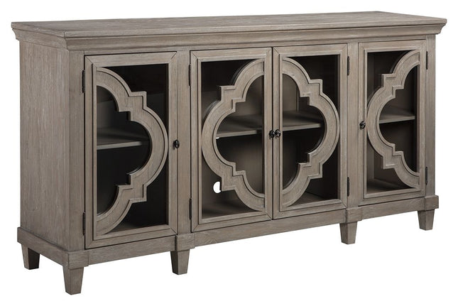 Fossil - Gray - Accent Cabinet Ashley Furniture 