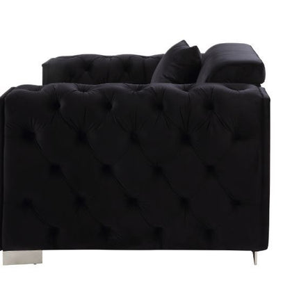 Trislar - Chair - Black Velvet - 33" ACME 