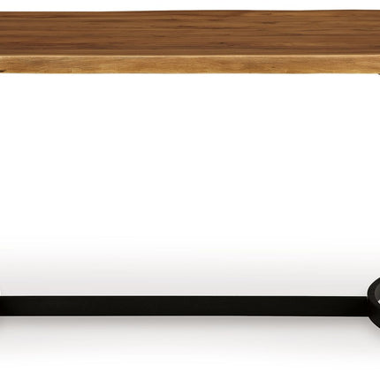 Fortmaine - Brown / Black - Rectangular Dining Room Table Signature Design by Ashley® 