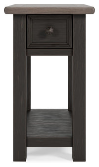 Tyler Creek - Black / Gray - Chair Side End Table
