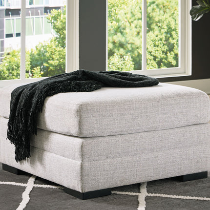 Koralynn - Stone - Oversized Accent Ottoman Benchcraft® 