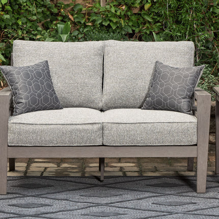 Hillside Barn - Gray / Brown - Loveseat W/Cushion Signature Design by Ashley® 