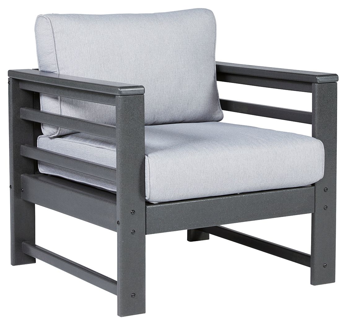 Amora - Charcoal Gray - Lounge Chair W/Cushion (Set of 2) - Tony's Home Furnishings