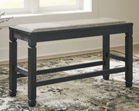 Thumbnail for Tyler - Antique Black - Dbl Counter Uph Bench - Tony's Home Furnishings