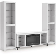 Brollevi - White - 3-Piece Entertainment Center Signature Design by Ashley® 