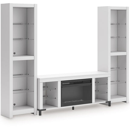 Brollevi - White - 3-Piece Entertainment Center Signature Design by Ashley® 