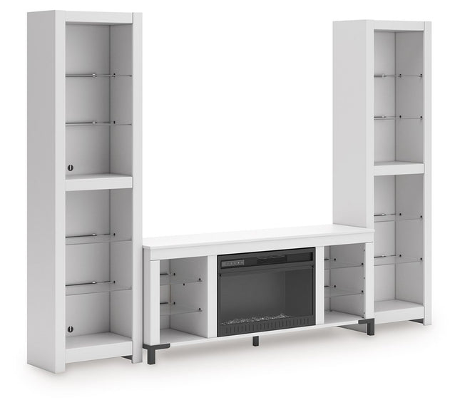 Brollevi - White - 3-Piece Entertainment Center Signature Design by Ashley® 