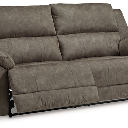 Laresview - Fossil - 2 Seat Reclining Sofa Signature Design by Ashley® 