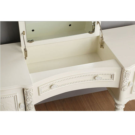 Dorothy - Vanity Desk & Mirror - Ivory ACME 