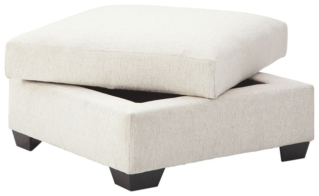 Cambri - Snow - Ottoman With Storage Ashley Furniture 