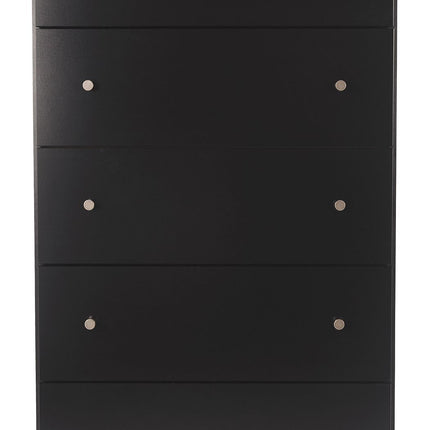 Maribel - Black - Five Drawer Chest Ashley Furniture 